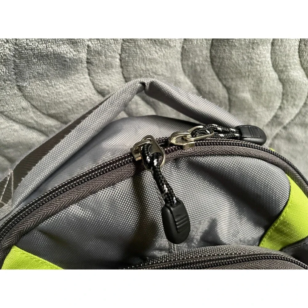 Eddie Bauer Backpack Gray Black Adjustable Straps Pockets Baby Diaper Bag Travel